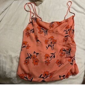 Topshop Peach Floral Camisole